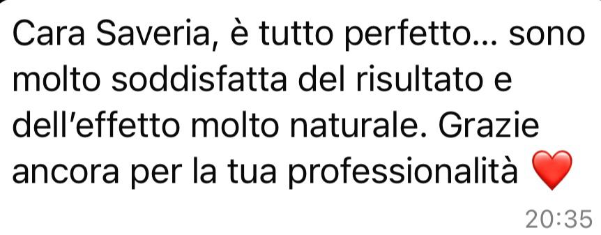 WhatsApp review from a client